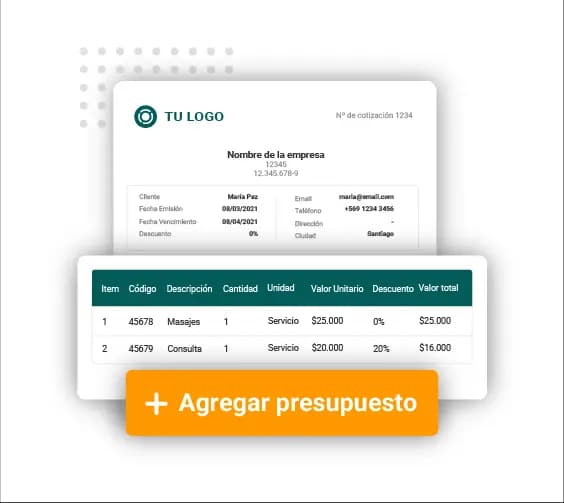 prepago de presupuestos