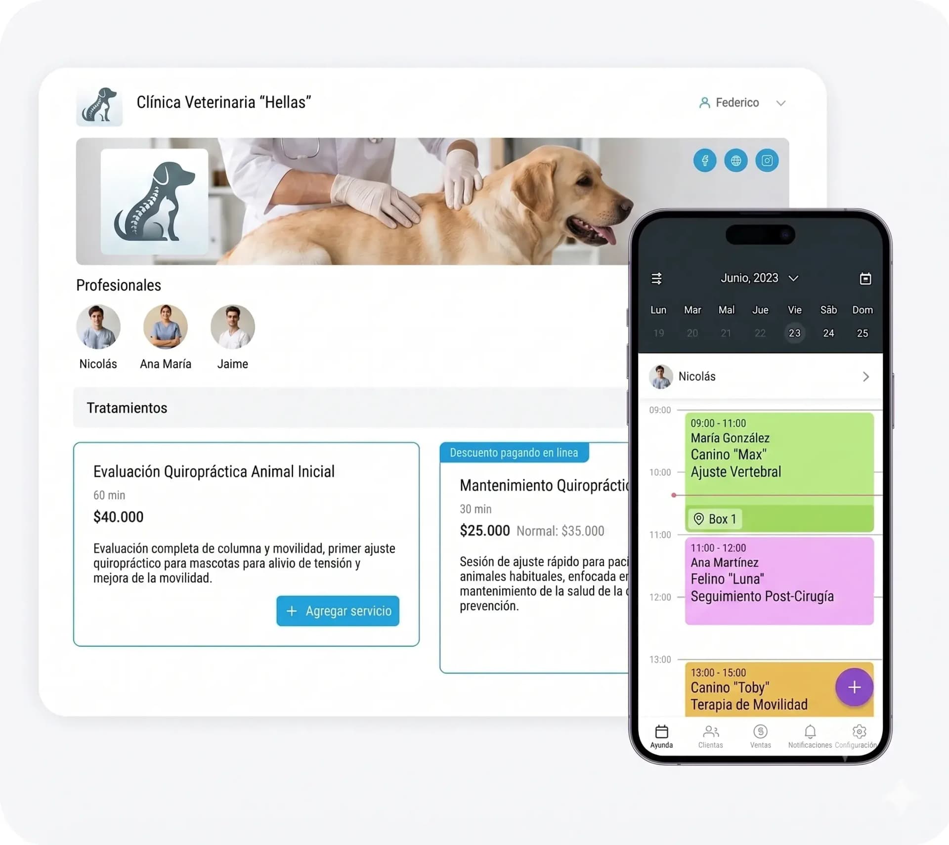 sistema de gestión veterinaria