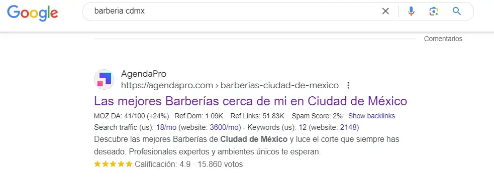 publicidad de barbería