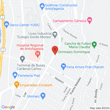 Gimnasio Dominique map