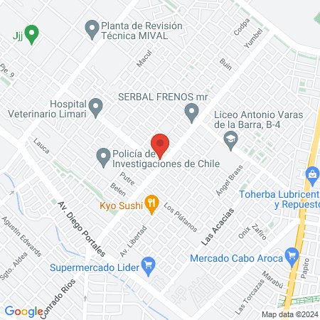 Barber salon D'MOON map