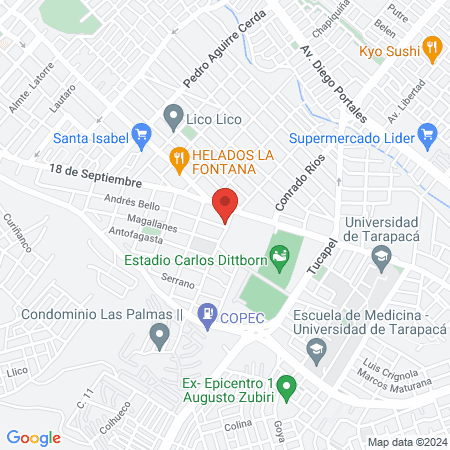 Barbería y Salón de Belleza "TOP LOOK" map