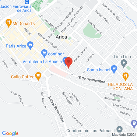 Centro Médico Central map