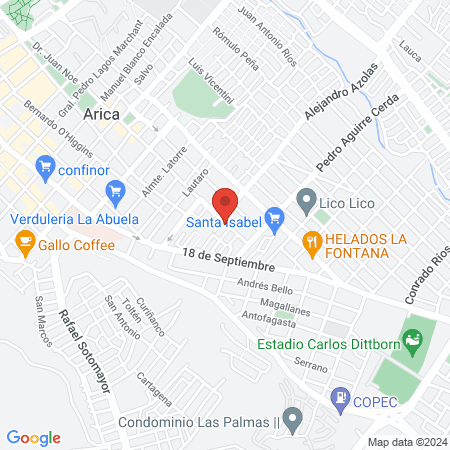 CEODEN Centro de Especialidades Odontológicas Arica map