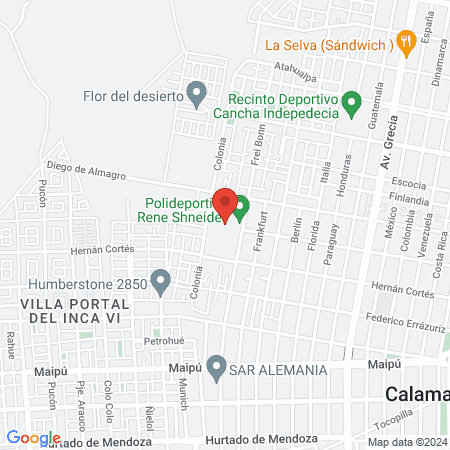 Complejo Polideportivo Alemania map