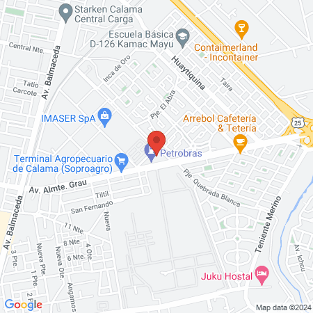 Gimnasio Pacific Calama map