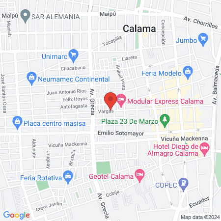 Clínica Veterinaria Calama map