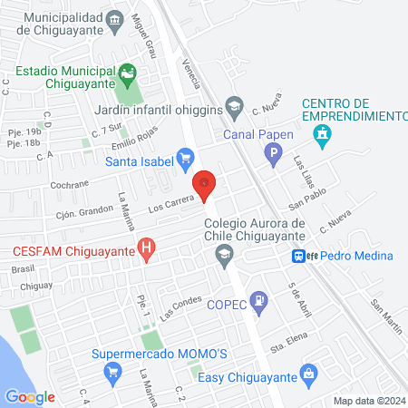 Clínica Dental Copahue Chiguayante map
