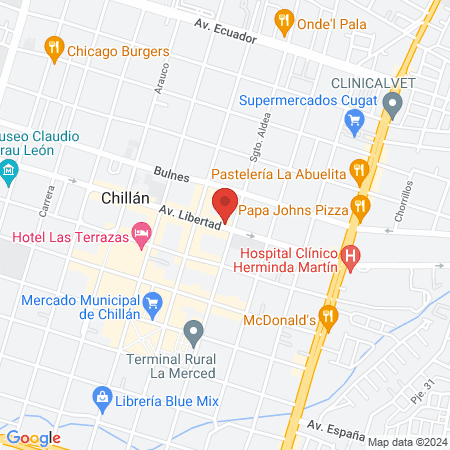 Barbería Chillan map