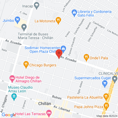 Clínica Veterinaria UdeC Chillán map