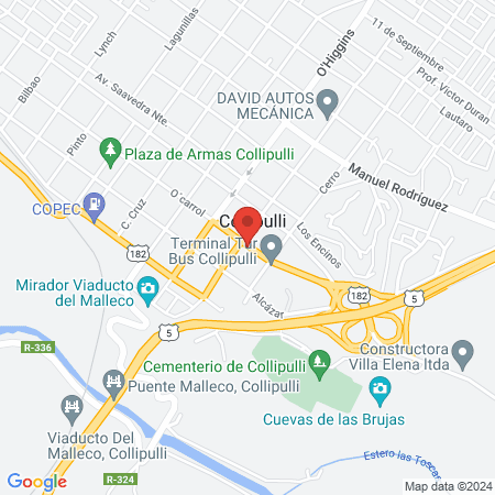 Centro Médico y Dental Collipulli map
