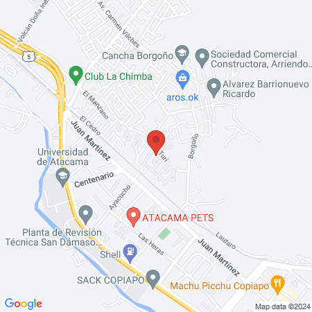 Spa centro de estetica Elyson's map