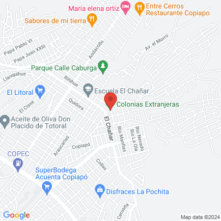 Colonias Extranjeras map
