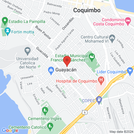 Centro Evolución map