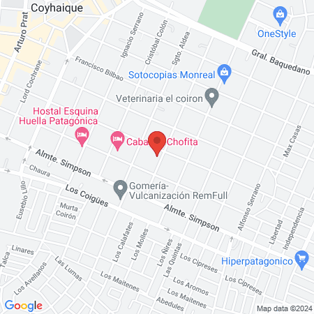 Centro de Entrenamiento y Salud AventurAysen map