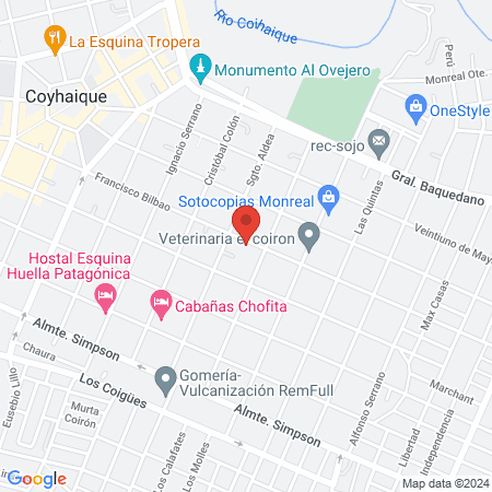 Clínica Queulat map