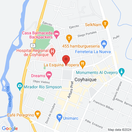 Comisión Médica Coyhaique map