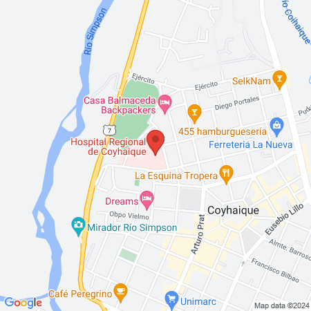 Hospital Regional map