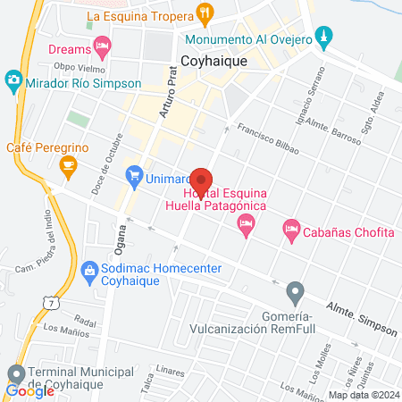 Veterinaria Cruz Azul map