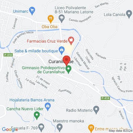 Centro de Atención Odontológica Curanilahue map