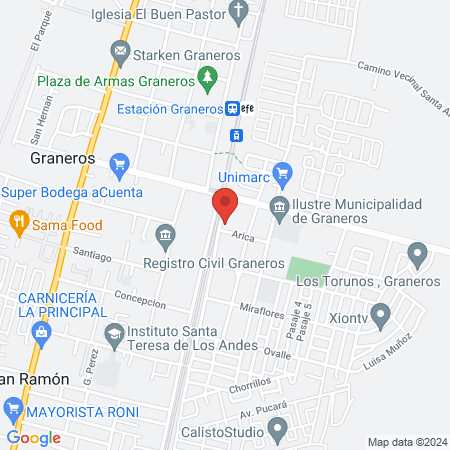 Salud Mental Hospital de Graneros map