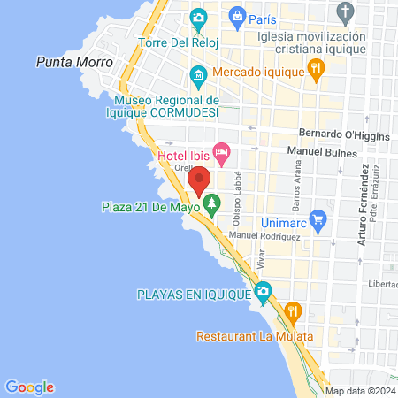 Hk barber shop Iquique map