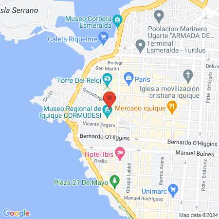 Barbería baquedano map