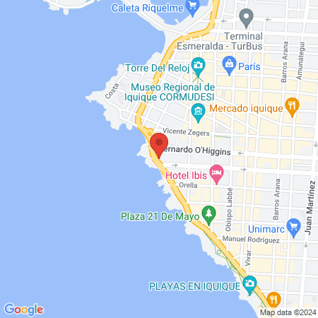 Radiologico center Tamarugal map