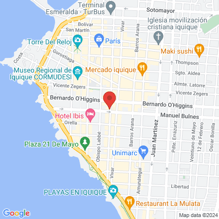Dental Iquique map