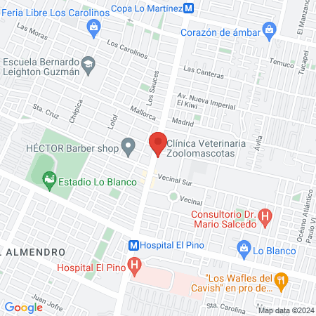 Clínica Veterinaria Zoolomascotas map