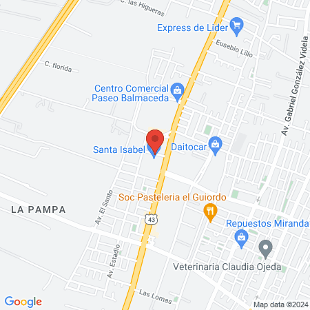 Gimnasio Pacific Upgrade La Serena map