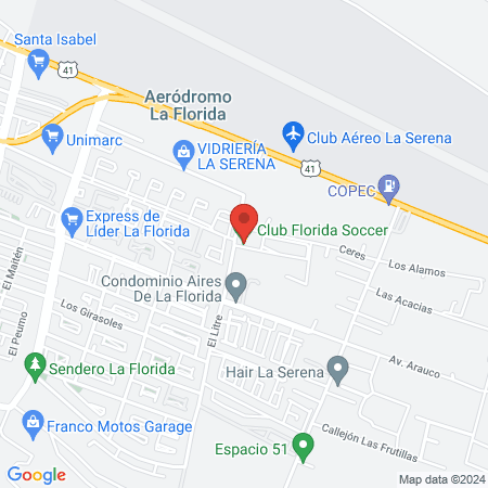 Club Florida Soccer map