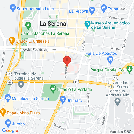 Federacion de Trabajadores de la Salud Fenats Iv Region map