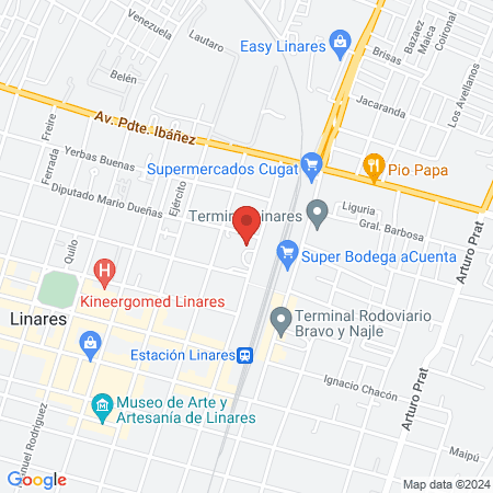 Raúl Ernesto Frugone Zambra map