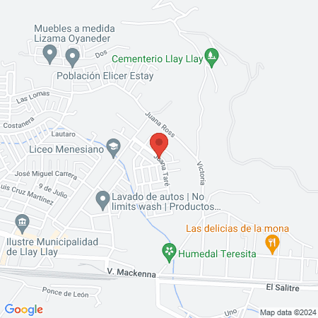 Llay Llay CESFAM map