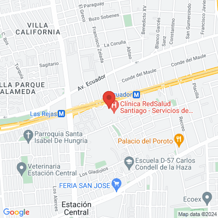 Cínica Dental RedSalud Santiago map