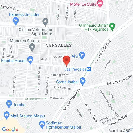 Oncovet arquitecto Hugo Bravo(metro las parcelas) map