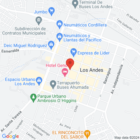 Clínica Dental Del Valle Los Andes map