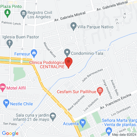 Clínica Podológica CENTRALPIE map