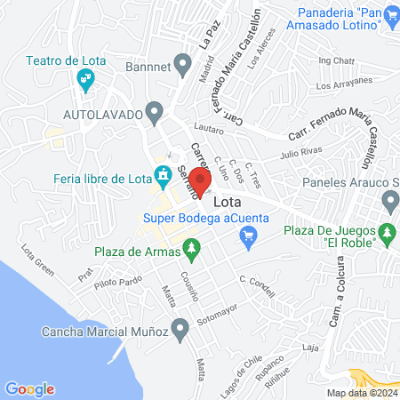 Dentista en Coronel y Lota, somos Clínica Dental Vidadent map