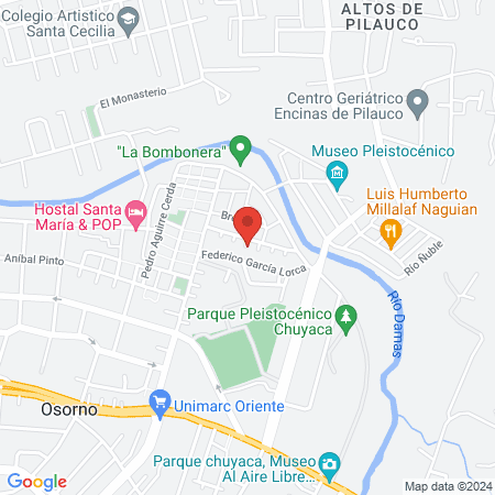 Alma Yoga Osorno map