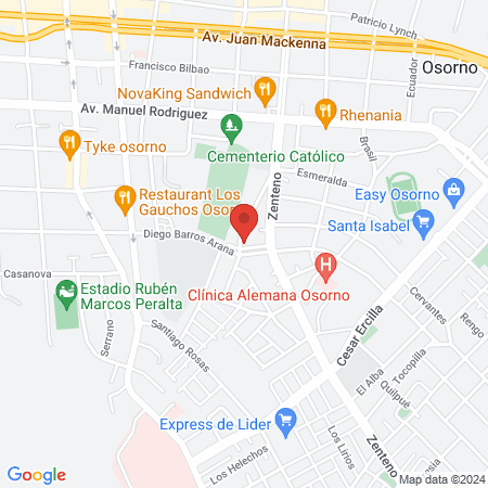 Instituto de Yoga Osorno IDH map