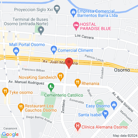 Clínica Veterinaria Pehuen Osorno map