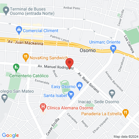 Centro Medico Veterinarío del Sur map