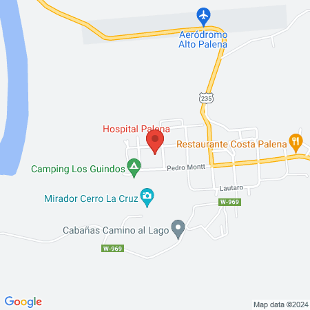 Hospital Palena map