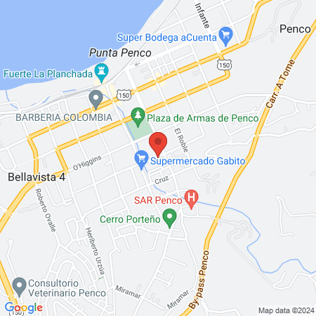 Centro De Kinesiología Penco map