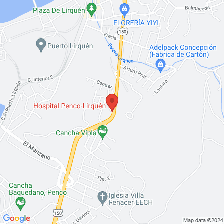 Hospital Penco-Lirquén map