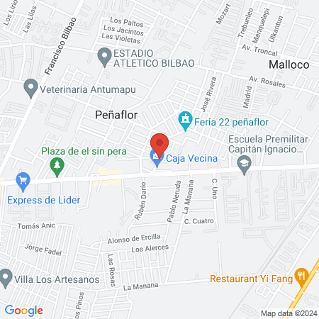 Peluqueria colombiana map