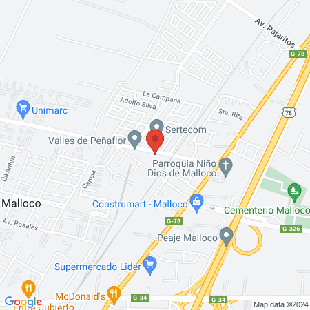 Spa Tinajas Miraflores map