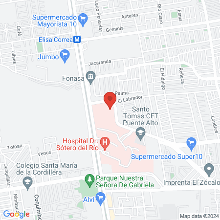 Urgencia Pediatrica H. Sotero Del Rio map